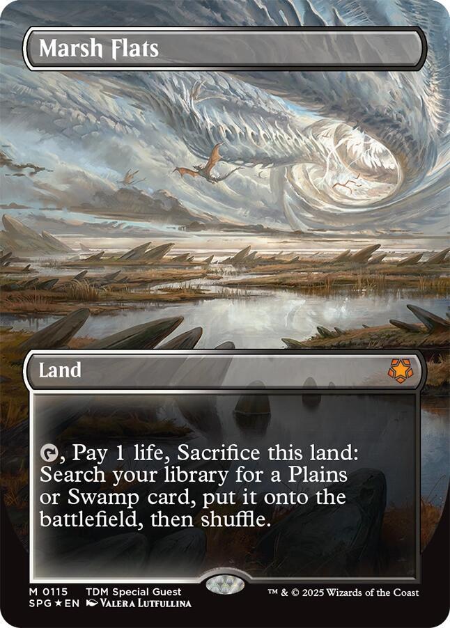 Marsh Flats (Borderless) (Dragonscale Foil) - Special Guests (SPG)